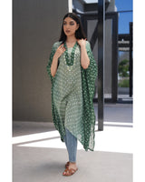 Luminous Bandhani Maxi Kaftan