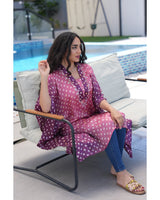 Luminous Bandhani Maxi Kaftan