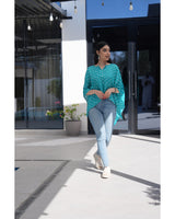 Louminous Bandhani Mini Kaftan