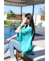 Louminous Bandhani Mini Kaftan