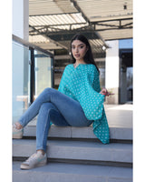 Louminous Bandhani Mini Kaftan