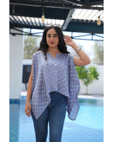 Louminous Bandhani Mini Kaftan