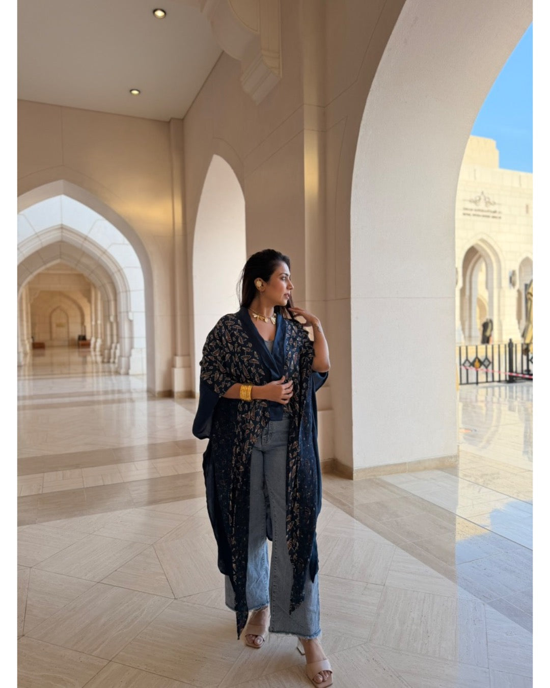 Sovereign Ajrakh Modal Silk Overlay