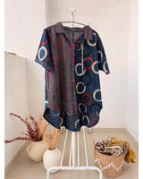 Oversized Geometric Ajrakh Shirt