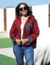 Merlot Motif Ajrakh Relaxed Shirt