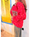 Vermillion Red Ajrakh Cotton Shirt