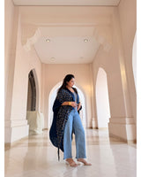 Sovereign Ajrakh Modal Silk Overlay