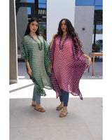 Luminous Bandhani Maxi Kaftan
