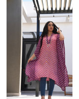 Luminous Bandhani Maxi Kaftan