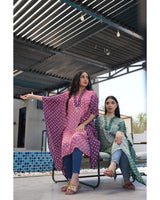 Luminous Bandhani Maxi Kaftan