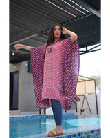 Luminous Bandhani Maxi Kaftan