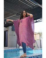 Luminous Bandhani Maxi Kaftan