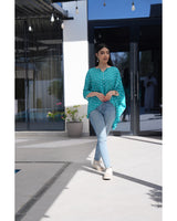 Louminous Bandhani Mini Kaftan