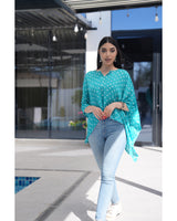 Louminous Bandhani Mini Kaftan
