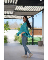 Louminous Bandhani Mini Kaftan