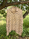 Linear Modal Ajrakh Kaftan Shirt