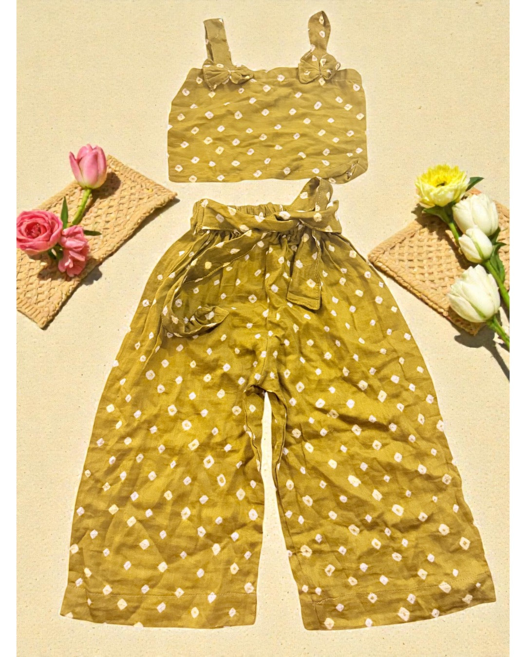 Mehendi Green Top & Pant Set