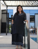 Heritage Noir Bandhani Coord Set