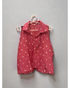 Pink Sleeveless Bandhani Shirt